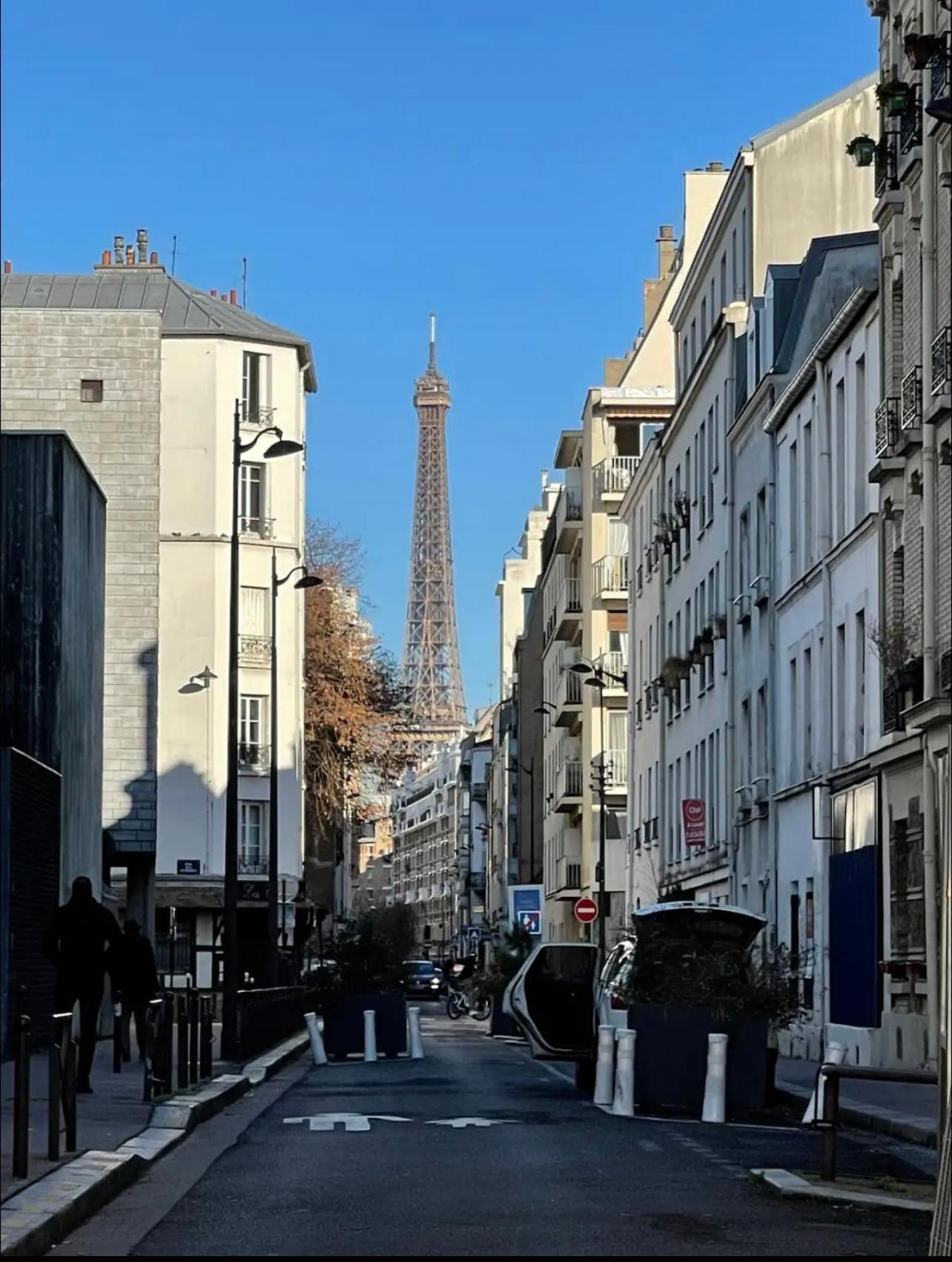 Eiffel Tour - Cosy Parisien Leilighet Eksteriør bilde